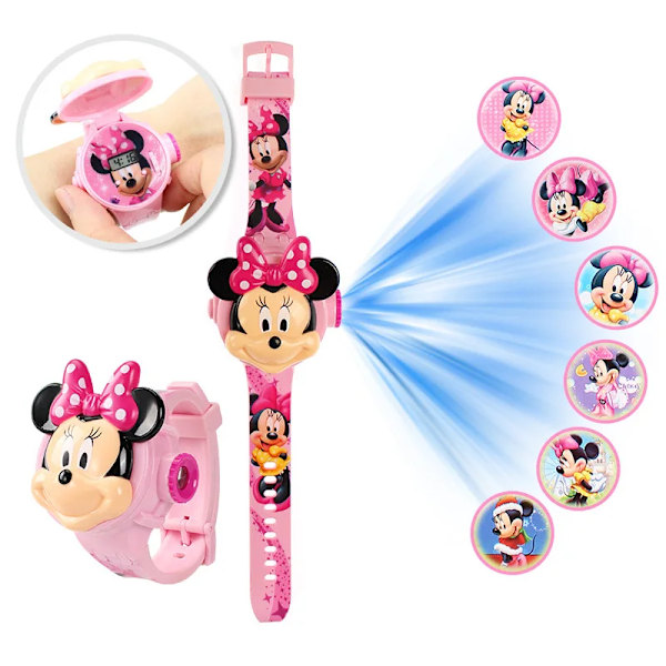 Disney Minnie Prinsesse Elsa Børneure til Piger Projektion Superhelt Børn Digitalt Ur Armbåndsur Gave Dropshipping che New TY