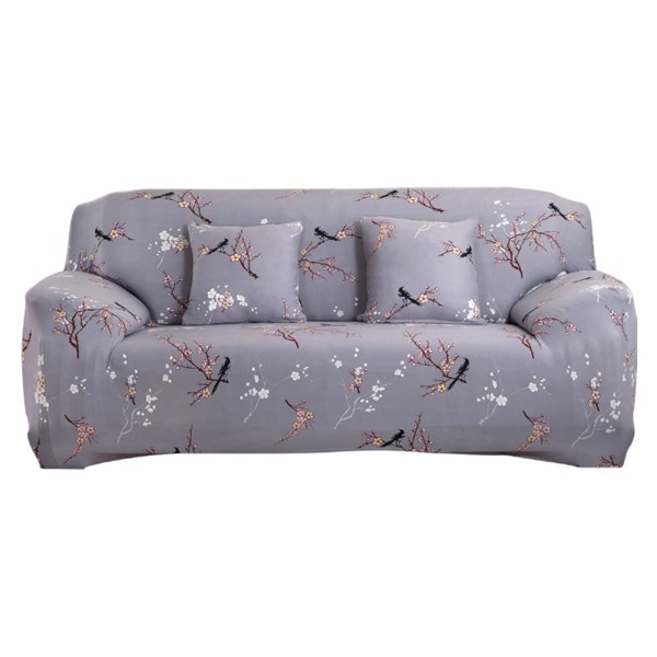 Stretch cover Universal sofföverdrag Loveseat cover Polyester cover med printed st örngott JC02G 1-seater 90-140cm