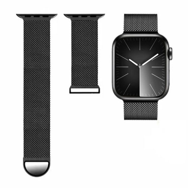 Magnetisk rem För Apple Watch 9 8 7 41mm 45mm Ultra/2 49mm Herr Dam Metal Andningsband För iWatch 6543SE 44mm 40mm 42mm Silver For 38mm 40mm 41mm