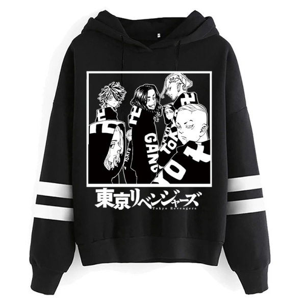 Heta Tokyo Revengers Printed huvtröjor Manjiro Sano Manga Grafisk hoodie Harajuku Fashion Streetwear Unisex hiphoptröjor Man 39073 XL