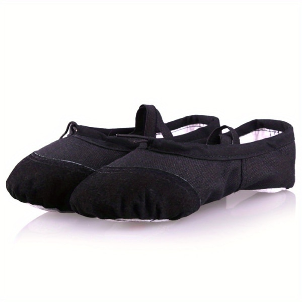 Underbara balettskor med splitsula för flickor - perfekta för gymnastik och dans! black CN38(EU36.5)