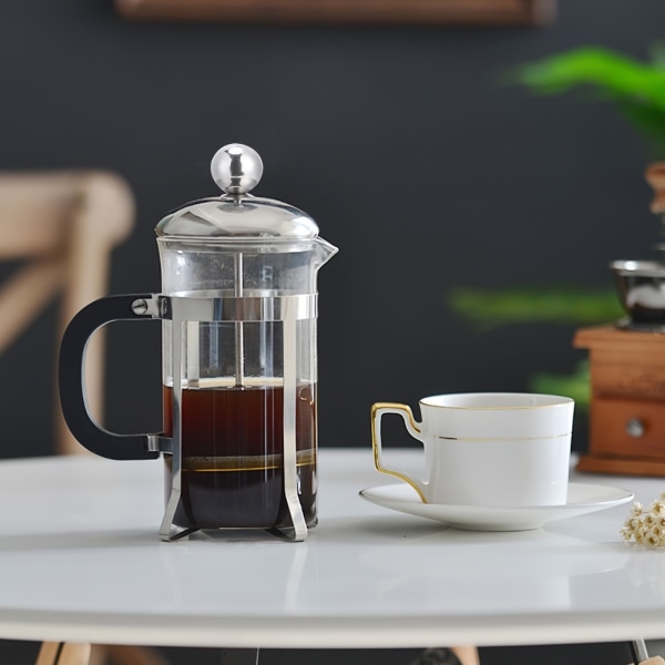 Glaskropp Högtemperaturbeständig pressfilter Kaffebryggare Kaffekanna för hushållsbruk