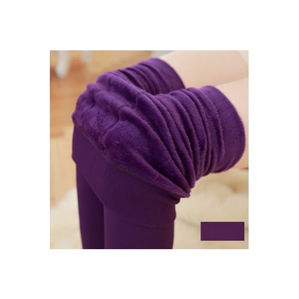 vinterleggings termoleggings varma vinter leggings lila violetti 300g