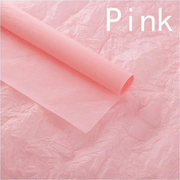 10 kpl 50*66cm Silkkipaperikukka Kimppu Kääre Floristille Häät Syntymäpäiväjuhlat Lahjapakkaus Koriste DIY Käsityöt Pink