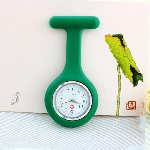 Mini Cute Pocket Watches Silicone Nurse Watch Brooch Tunic Fob Watch with Free Battery Doctor Medical Unisex Watches Clock J