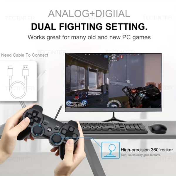 Trådlös Gamepad För PS3 Joystick Konsol Kontroll För USB PC Controller För Playstation 3 Joypad Tillbehör Support BT Blue