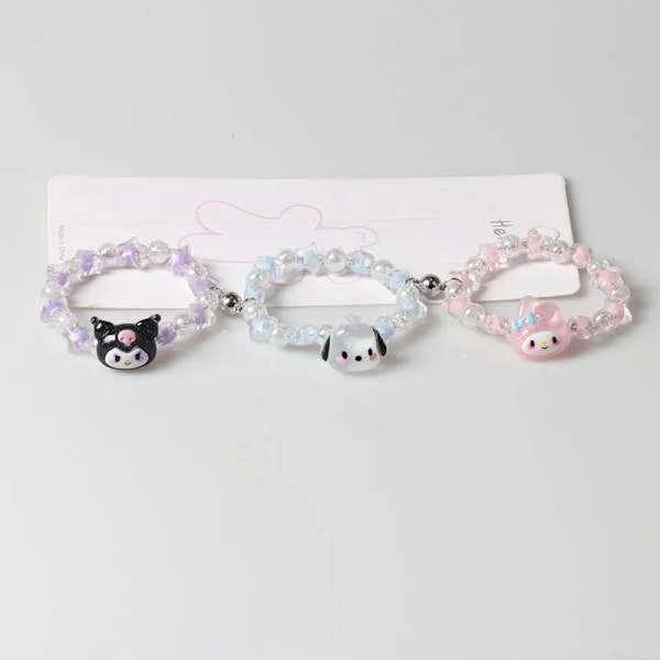 Sanrio Cinnamoroll Kuromi Perler Diy Armbånd Magnet Par Hejkitty Armbånd Smykker Valentines Bff Gave Til Piger Fødselsdagen Kuromi Melody