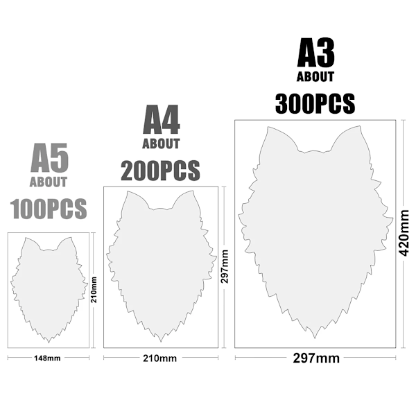 3D Dyrepuslespil DIY Træpuslespil Skov Sanger Papegøje Barn Dyr Form Puslespil Til Voksne Barn Fødselsdag Gave Hjem Indretning TUZI-08-A4-C