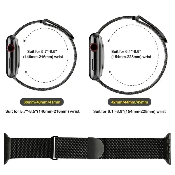 Magnetisk slingrem för Apple Watch Band 44mm 45mm 40mm 41mm 42mm 38mm armband correa iWatch series se 9 7 3 5 6 8 Ultra 2 49mm Red Pink 38mm 40mm 41mm