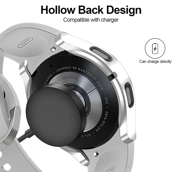 Kotelo Samsung Galaxy Watch 4/5/6 40mm 44mm Kova suojakotelo Bumper Watch Classic 4/6 42mm 46mm 43mm M 47mm Suojakuori White Watch 4 Classic 46mm