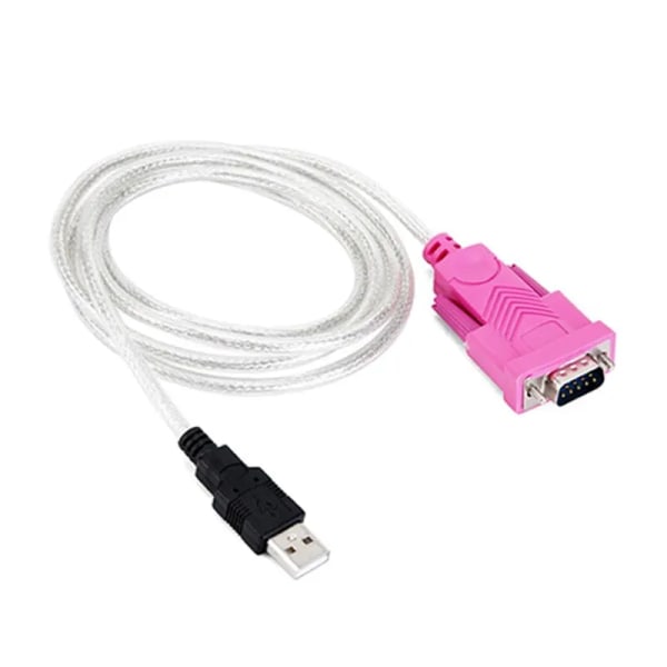 USB till RS232 DB9 seriell kabel 9-stifts skärmning höghastighets dataöverföring Dual Chip dator skrivare skanner Red 1.5 m