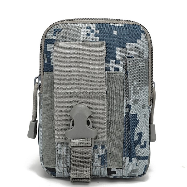 Udenlandsk handel Molle sportsløbetaske mænds udendørs taktik løbetaske camouflage løb 6, 7-tommer tilbehør mobiltelefon pannier taske Python Pattern Black