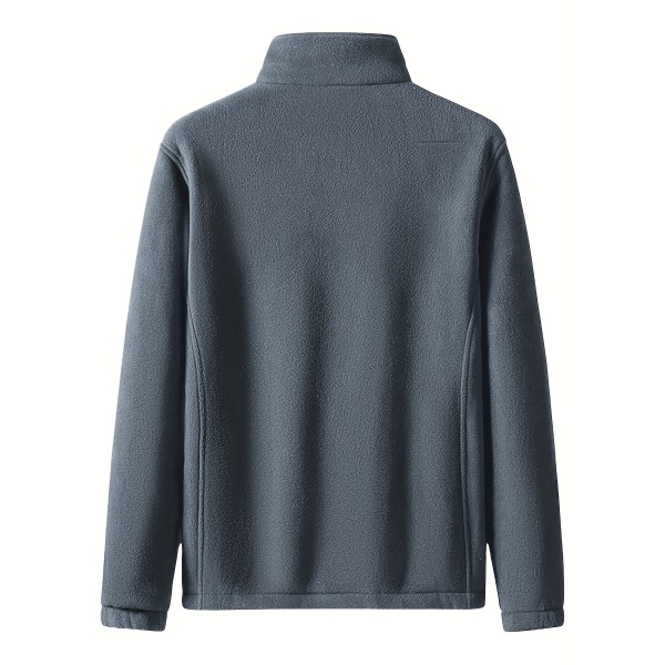 Moderiktig dragkedjekrage för män Casual sportjacka i fleece, varm och moderiktig, för höst och vinter Navy Blue XS(44)