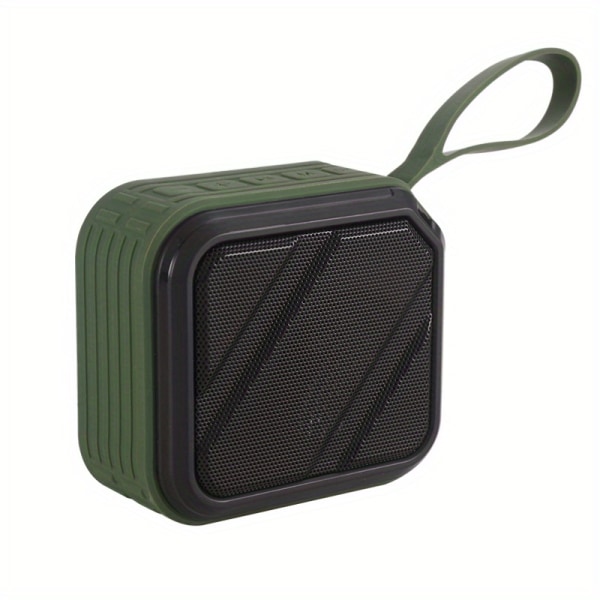 Trådlös bärbar utomhushögtalare, IPX7 vattentät dusch med stöd för djup bas FM-radio, Aux, TF-kort, U Disk Green