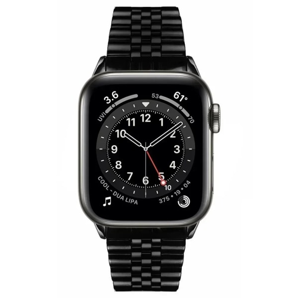 Case för Apple Watch i rostfritt stål för Apple Watch 38 mm 42 mm 40 mm 44 mm 41 mm 45 mm metallband för iWatch Series9 8 7 6 SE 5 4 3 2 1 Correa Black only Strap 38mm-Series 3 2 1