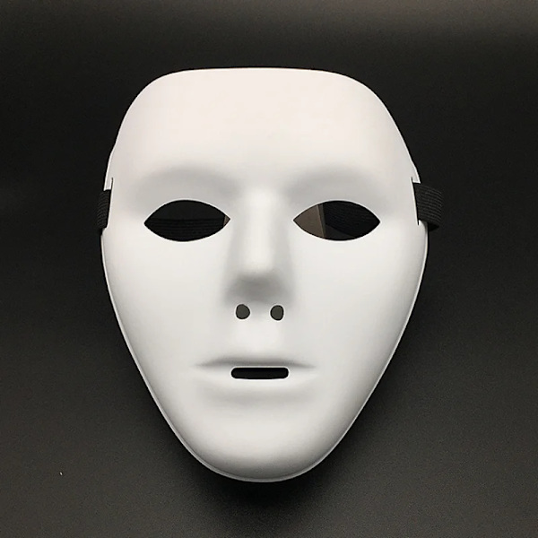 1. Full Face Mask Handmålad Halloween Maskerad Skrämmande Fest Tillbehör Cosplay Kostym Tillbehör Rekvisita S 1