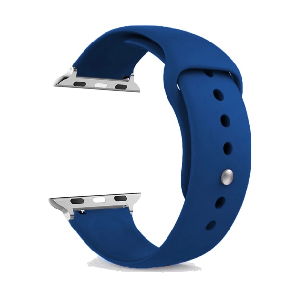 För Apple Watch -band 45 mm 44 mm 49 mm 40 mm 41 mm 42 mm Silikon Sportarmband correa iWatch Strap Series SE 9 8 7 6 5 3 4 Ultra 2 royal blue 42 44 45 49 mm