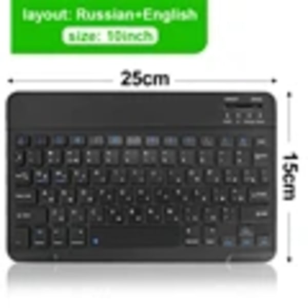 Bluetooth Trådløst Tastaturmus Til Ios Android Windows Tablet Til Ipad Air Mini Pro Spansk Koreansk Portugal Russisk Tastatur keyboard Russian