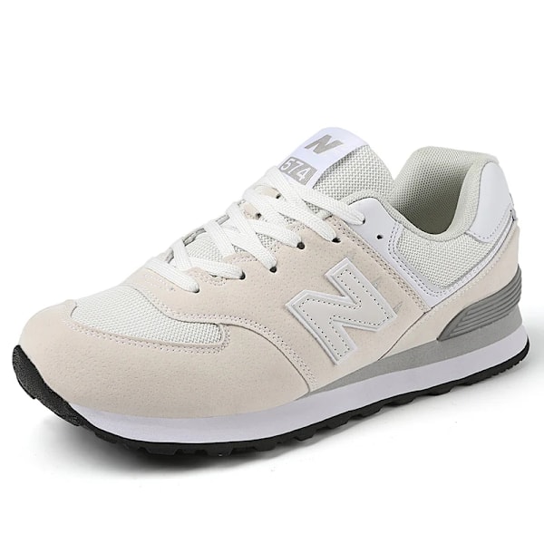 Mäns Andningsbar Mesh Casual Sport Skor Fyra Säsongsbunden Utomhus Mjuk Sol Comfort Running Skor Student Promenader Skor Sneakes Rs Beige 42