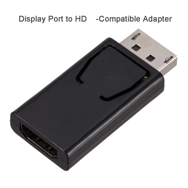 DisplayPort till HDMI-kompatibel adapter DP hane till HDMI-kompatibel honadapter 4K High Definiton 1080P för PC-TV 1080P