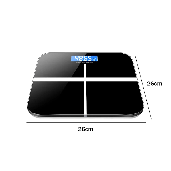 LED-display intelligent viktskala batteridriven kroppsskala precisionsverktyg för hem- och kontorsmaterial elektronisk skala Blue Charging