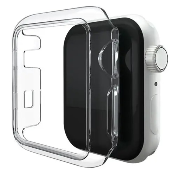 Fashion Matte Case för Apple Watch SE Cover 7 6 5 4 3 PC Bumper 41mm 44mm 38mm 42mm 45mm Hard Shell för iWatch Frame tranparent 41mm