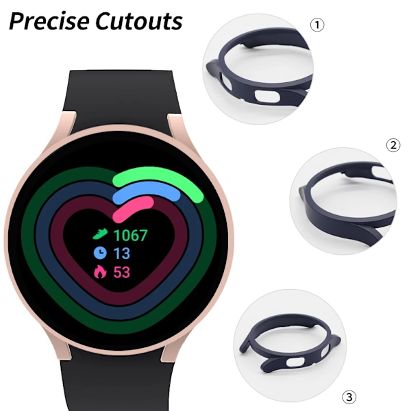 Kotelo Samsung Galaxy Watch 4/5/6 40mm 44mm Kova suojakotelo Bumper Watch Classic 4/6 42mm 46mm 43mm M 47mm Suojakuori Transparent Galaxy Watch 6 44mm