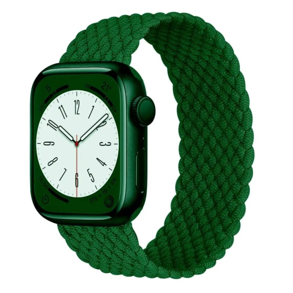 Originalrem För apple Watch Band 44mm 45mm 49mm 40mm 41mm 38mm 42mm 45 mm flätat armband iWatch series 7 3 SE 6 8 9 Ultra 2 Ink green L