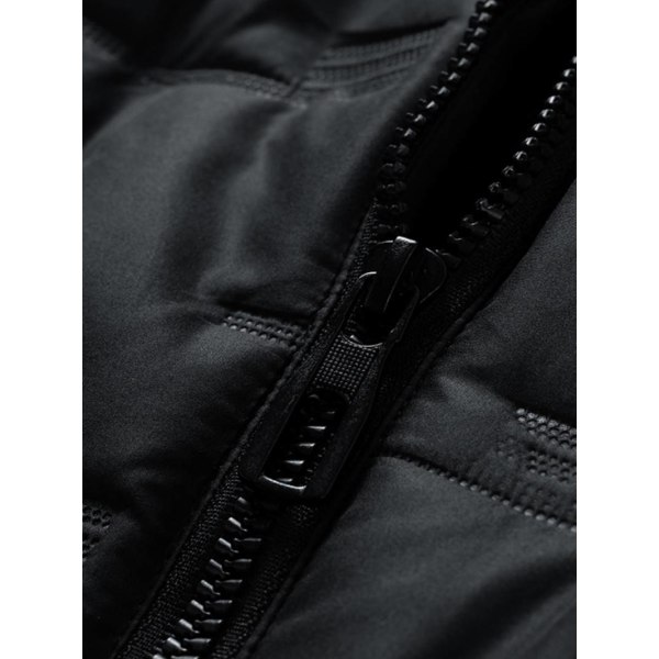 Men's Stand Collar Zip-up Quilted Gilet, Padded Vest With Pockets
