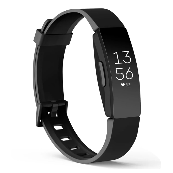 Band för Fitbit Inspire 2 1 Rem Klockband Silikonarmband för Fitbit Inspire HR Band Armbandsbälte Smartwatch Tillbehör Black Size S