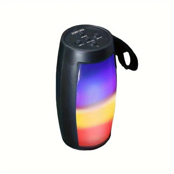 1201/1202 Ny RGB färgglad lysande trådlös liten högtalare, bärbart kort trådlös mini presenthögtalare