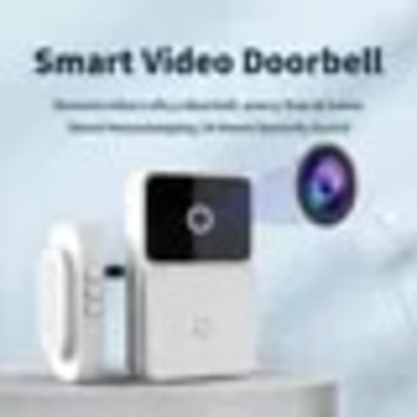 WIFI Video Dörrklocka Kamera Trådlös Nattseende Smart Hemsäkerhet HD Dörrklocka Tvåvägs Intercom Röstbyte För Hem