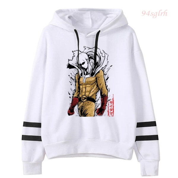 2021 One Punch Man Saitama Sensei Huvtröjor Japanska Anime Sweatshirts Herr Harajuku Manga Grafisk Hoodie Unisex Hip Hop Streetwear 30512 XL