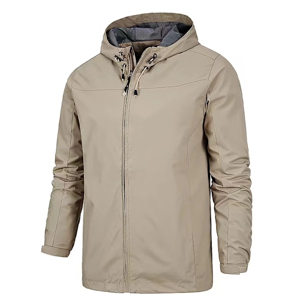 Herran Trench Rock, Taktillinen Takki Vedenpitävä Ulkoilutakki Huppu Urheilu Sotilaallinen Pluskoko S-5Xl Valo Backcountry Kiipeily khaki XL