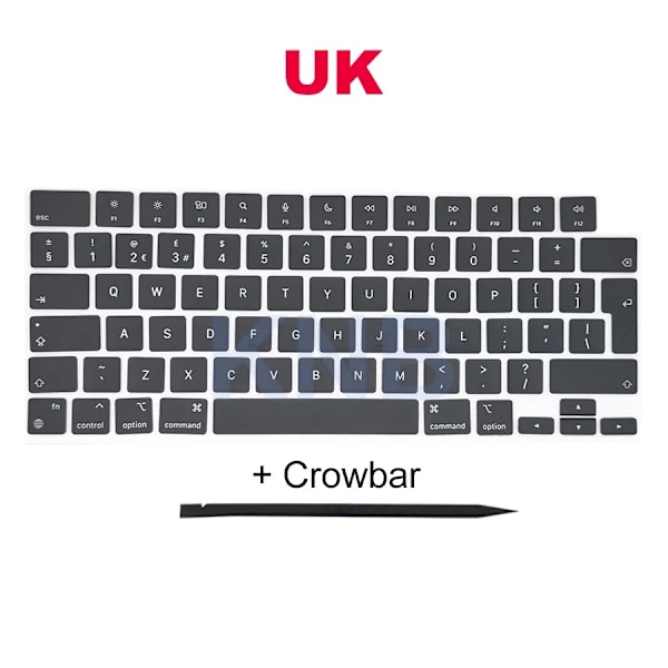 Nya Brittiska Ryska Tangentbords Tangentkapslar För Macbook Pro M1 M2 14&Quot; 16&Quot; A2442 A2485 A2779 A2780 Keycaps 2021–2023 År French