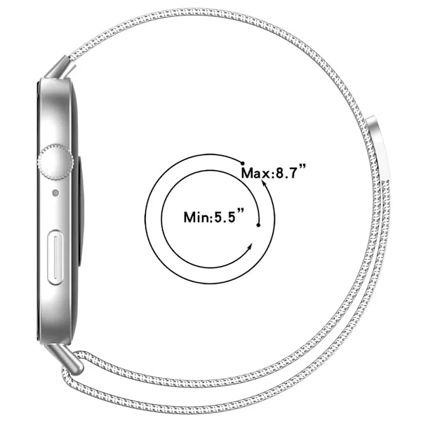 Milanese Loop Rem til Huawei Watch FIT 3 - Smart Magnetisk Rustfrit Stål Correa til Huawei fit3 2024 NYESTE Tilbehør Black 01 For huawei fit 3