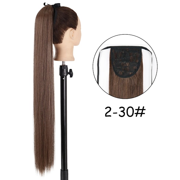 34 Inches Syntetiska Ponytail Hår Förlängning Clip I Falska Peruk Hårpiece Blond Omslag Runt Pigtail Lång Smink Overhead Pony Tail 2-30 22inches 55cm