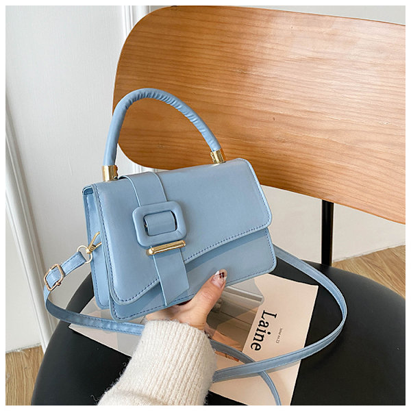 Ny 2022 Internet Kendis Crossbody All-Matching Tekstur Håndtaske Koreansk Stil Enkel Mode Axel Tekstur Lille Firkantede. Tasken Red