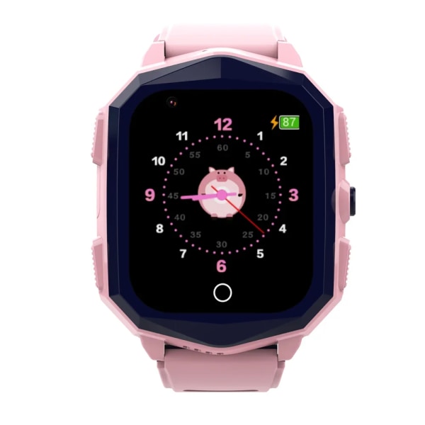 Smart 4G GPS Tracker Hitta barn Studenter Fjärrkontroll Kamera Röstmonitor Armbandsur SOS Videosamtal Android SIM-kort Watch Blue European Version