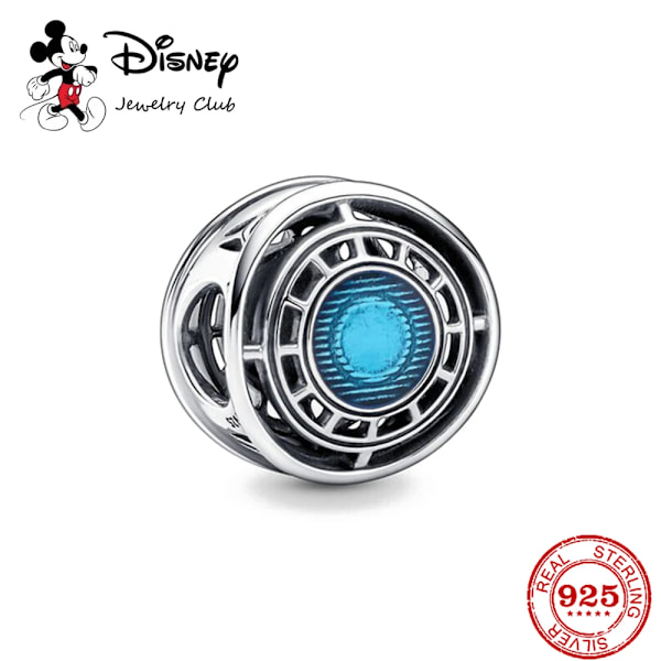 Disney 925 Sterling Silver Spider Super Man Charm Bead Fit Original Pandora Diy Marvel Armband Kvinnors Hängande Smycken Gi Gi Gi Gis Stylningar Blue-black