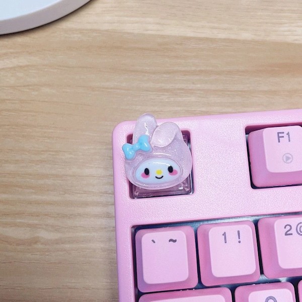 Diy Keycap Sød Tegneserie Melodi Coolomey Gennemsigtig Kors Mekanisk Tastatur Esc-Bas Gennemsigtig Nøglekapslag 4