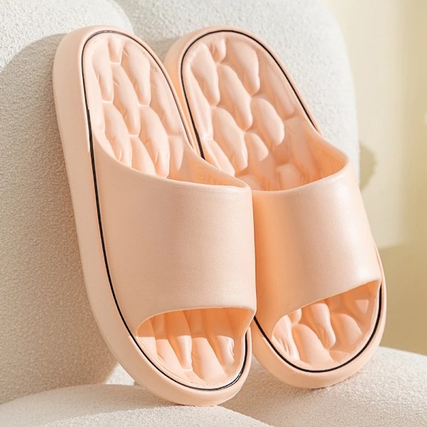 Mode Ny Sommer Spar Tøfler Slippers Non-Slip Bløde Slides Lette Comfort Sandaler Til Kvinder Mænd Casual Sko Damernes Hjem Flip Flops Pink 38-39