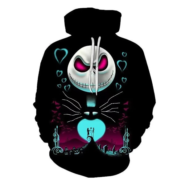 Hösten Nya Halloween Hoodies Mardröm Före Jul 3D Skriv Ut Hoodie Män Kvinnor Mode Överdimensionerade Sweatshirts Träningsdräkter WY1010003 XXXL