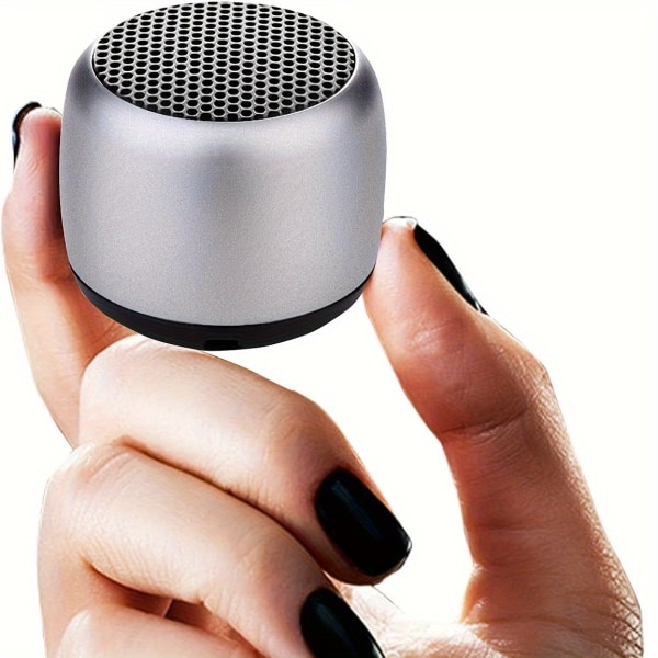 Bärbar musikspelare Mini M1-högtalare Trådlös högtalare med subwoofer, sportljudbox, högtalare för alla smartphones Silvery
