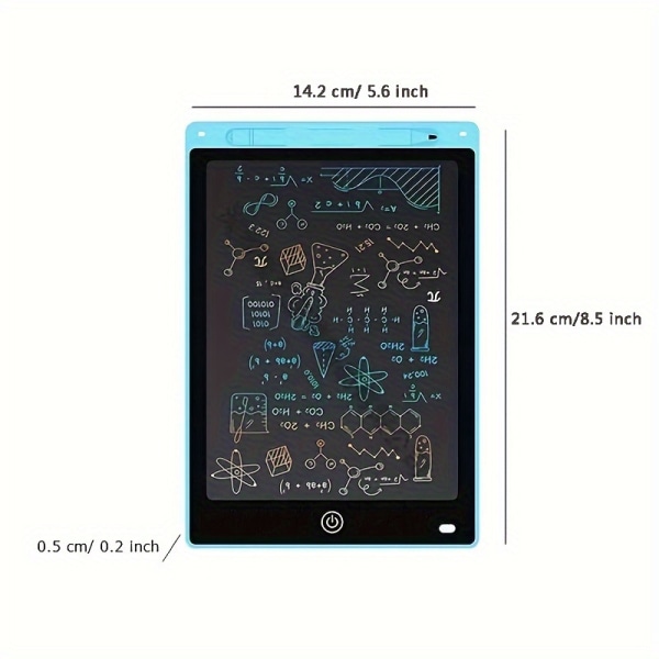 1st LCD-skrivplatta, elektronisk rittavla, raderbar rittavla, klotterblockleksaker för barn Vuxna lärande och utbildning, 25,4 cm 1pcs 25.4 Cm （blue）