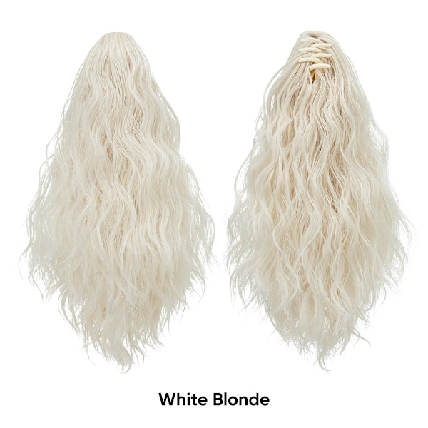 13Inch Premium Syntetisk Curly Claw Clip I Ponytail Blond Brun Kort Hårpiece Fake Hår Falsk Pigtail Hår Ex Ex P064 60