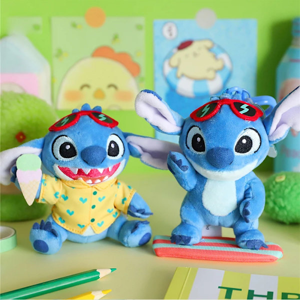 Disney Lilo & Stitch Kawaii Stitch Angel Fyldte Legetøj  Et Par Plysdukker Plys Rygsæk Vedhæng Legetøj Tegneserie & Søde Fødselsdag Kawaii Stitch