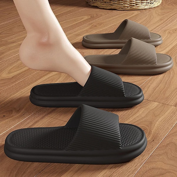 Cloud Tøfler Til Mænd Flip Flops Strand Sandaler Badeværelse Icke-Slips Slides Mænd Kvinder Tøfler Indendørs Sko Mand Mand Slippere A-Purple 36-37