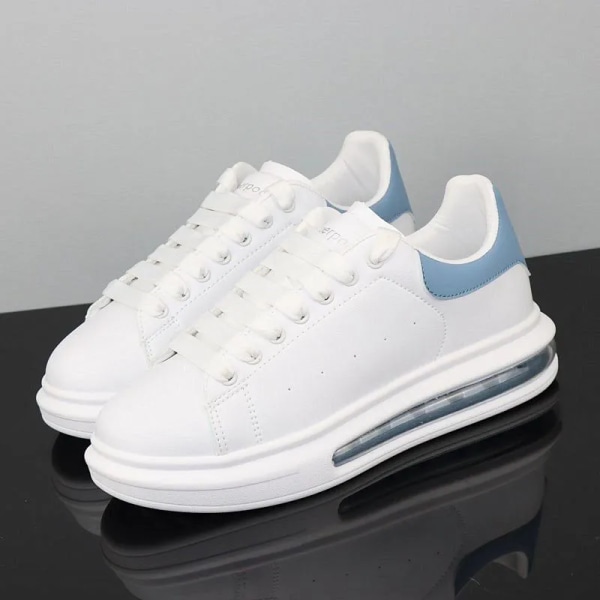 Mode klassiska små vita skor män casual par sport tennisskor dam all-match luftkudde små vita skor 1 36