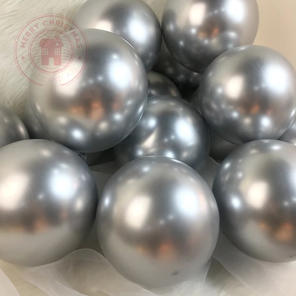 5-18Tums Jätte Chrome Metal Ballong Party Dekoration Latex Ballonger Metallic Gold Silver Festival Bröllopsscen Layout Leveranser blue 5inch 30pcs